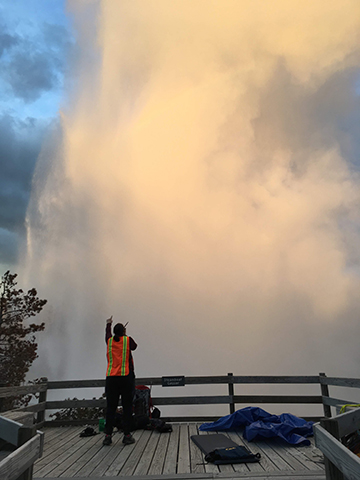 Yellowstone geyser